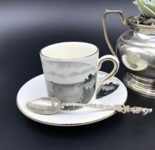 Antique Tea Cup &saucer,  Royal Winston China,  Canada Saugeen Harbour,  Gift For Her