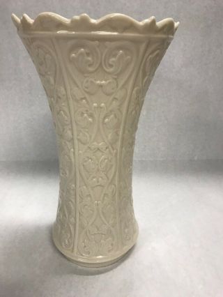 Lenox Wentworth Vintage Vase Mid Century Large Ivory 11 Inch Tall Signed