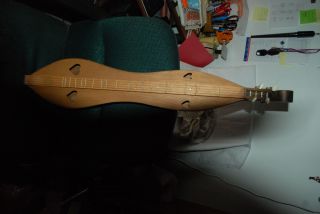 Vtg 37 " Long 4 String Mountain Appalachian Dulcimer Instrument Teardrop Body