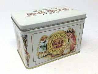 Vintage Hinged Tin Box - Washburn 