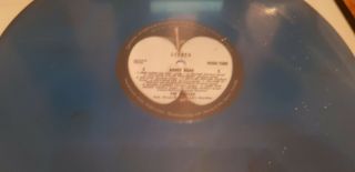 Rare Blue Vinyl LP Beatles - Abbey Road FRAMED 2