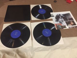 The Beatles Black Album 3x Ex Lp Poster Eva Records Uk Rare