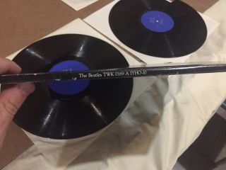 THE BEATLES Black Album 3X EX LP Poster Eva Records UK RARE 2