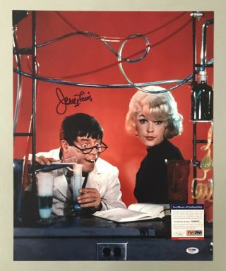 Jerry Lewis Signed 16x20 The Nutty Professor Photo W/ Stella Stevens Psa/dna