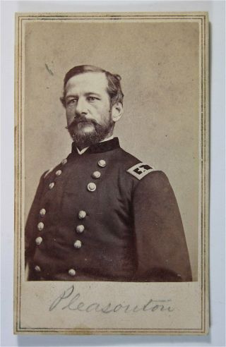 Ca1864 Civil War Union General Alfred Pleasonton Cdv Photograph By Mathew Brady