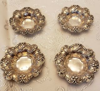 Set Of 4 Vintage Reed & Barton Francis I 1st Sterling Silver Nut Dishes X569