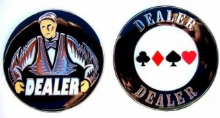 Heavy Poker Dealer Button Classic Dealer Man Style