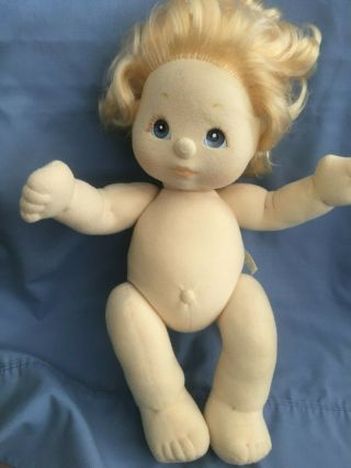 Vintage My Child Doll,  Short Blonde Curly Hair,  Blue Eyes,  Mattel 1985