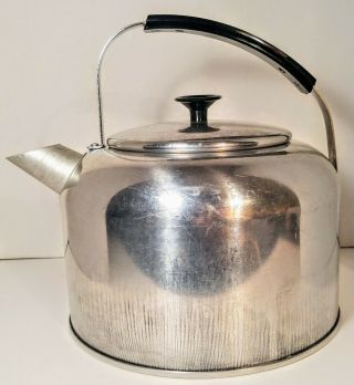 Vintage Mirro 5 Qt Aluminum and Bakalite Tea Kettle EVC 3