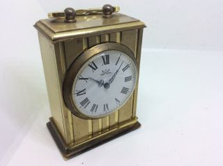 Antique Vintage Astral Mechanical Travelling Carriage Clock