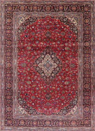Vintage Living Room Traditional Floral Oriental Area Rug Hand - Knotted Wool 9x12 2