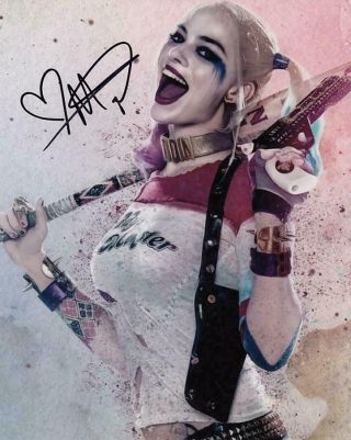 Margot Robbie " Harley Quinn,  Suicide Squad " Authentic Signed 8x10 Photo
