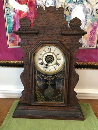 Antique Waterbury Kitchen/mantle/parlour Clock