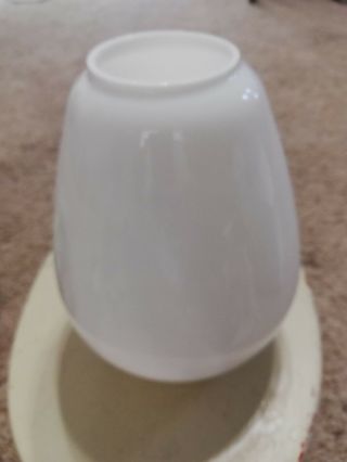 Antique Kerosene Oil Lamp Milk Glass Globe Shade 7 " T 7 " W - 1 1/2 " & 4 " Fitter