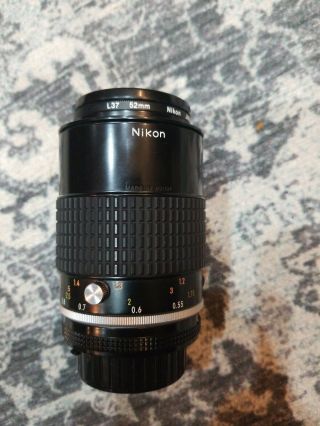 Vintage Nikon Micro - NIKKOR 105mm 1:4 Lens great shape 2