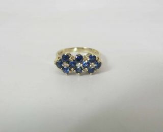 Vintage 14k Yellow Gold.  94 Carat Blue Sapphire Ring