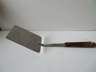Vintage Robinson Knife Co Stainless Steel Spatula Wooden Handle