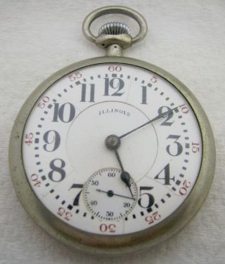 Antique 18s Illinois Bunn Special 21j 21 Ruby Jewels Pocket Watch