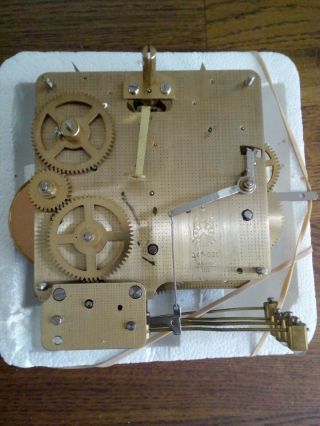 Vintage Clock Fhs Franz Hermle 341 - 021 Machinery Germany Movement