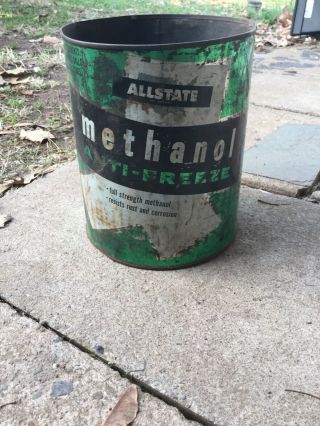 Allstate Vintage 1 Gallon Methanol Anti Freeze Can