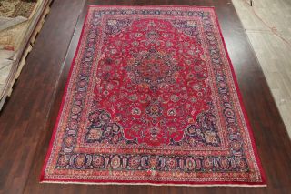 Vintage Traditional Floral Kashmar Area Rug Wool Hand - Knotted Living Room 10x13 2
