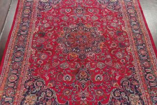 Vintage Traditional Floral Kashmar Area Rug Wool Hand - Knotted Living Room 10x13 3
