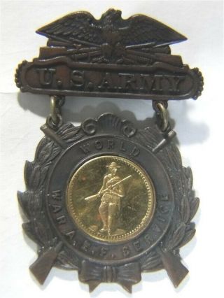 Wwi Us Army World War Aef American Expeditionary Forces Service Medal