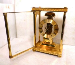 1900 Brass Seth Thomas Crystal Regulator Clock - - Passing Hour Strike On The Hour 2