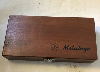 Vintage Mitutoyo 103 - 260 0 - 1 ".  001 Micrometer With Case