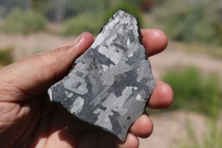 Nantan Meteorite Etched Full Slice 66.  6 Grams