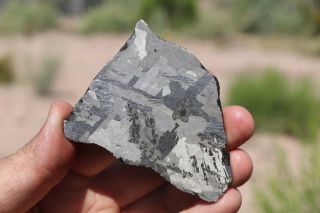Nantan meteorite etched full slice 66.  6 grams 3