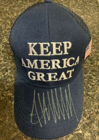 President Donald J.  Trump Signed Keep America Great Hat Autographed Trump 2020
