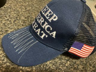 President Donald J.  Trump Signed Keep America Great Hat Autographed Trump 2020 3