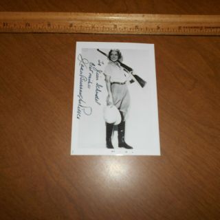 Joan Burroughs Pierce starred in the 1932–34 Tarzan Hand Signed 3.  5 x 5 Photo 2
