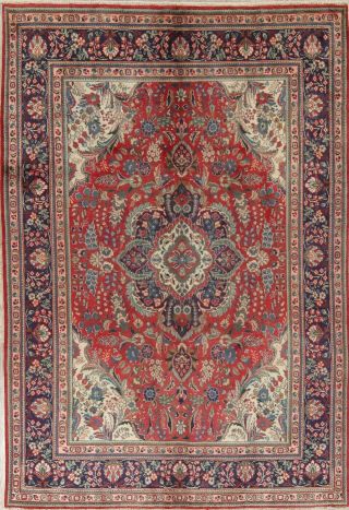 Unique Medallion Floral Oriental Hand - Knotted 6 X 10 Wool Area Rug Carpet