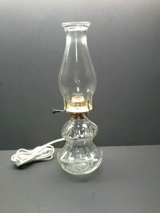 Vintage Lamplight Farms Oil Lamp Converted To Electric.