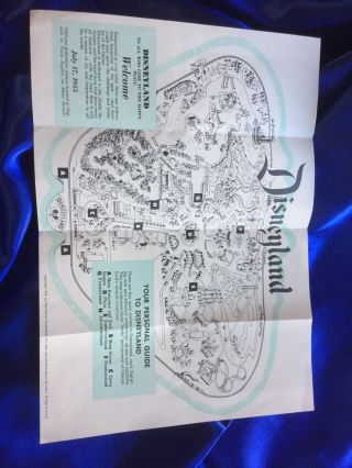 1957 Disneyland Map Brochure Booklet Guide Vintage Rare 2