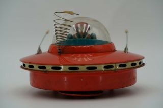 Cragstan Yoshiya Ko Flying Saucer Space Pilot Vintage Japan Tin Robot 1959