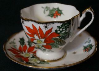 Queen Anne Noel Tea Cup And Saucer