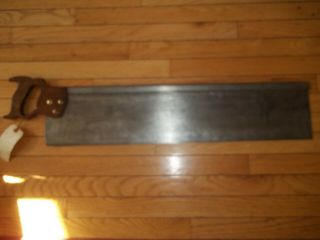 Vintage Stanley Mitre Box 30 " Saw By Disston & Sons Approx 11 Tpi