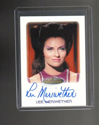 Woman Of Star Trek Lee Meriwether Autographed Card