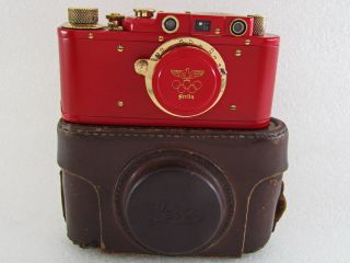 Leica Ii (d) Olympiada 1936 Berlin Vintage Russian Rf 35mm Red Camera