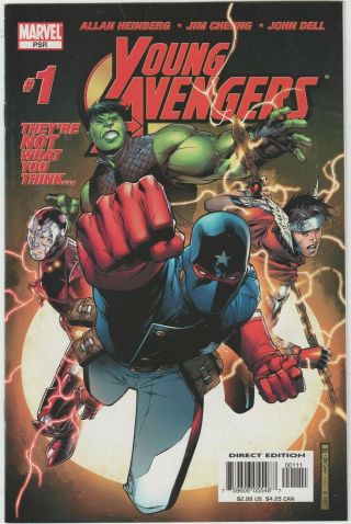 Marvel Young Avengers Issue 1 Comic Book Nm - / Vf,  9.  2 / 9.  0