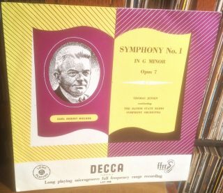 Decca Gold Lxt 2748 Nielsen Symphony No.  1 Jensen 1954 Uk Mono Lp