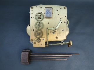 Vintage Perivale Mantel Clock Movement And Chimes For Repair Or Spares