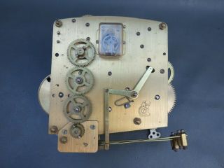 Vintage Perivale mantel clock movement and chimes for repair or spares 2