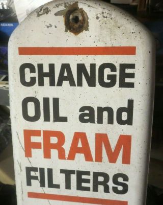 Vintage Fram Oil Filter Service 38 