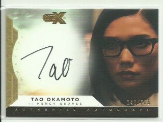 2019 Cryptozoic Czx Dc Tao Okamoto As Mercy Graves Auto Autograph Card Ed / 205