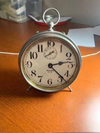 Antique Big Ben Westclox Alarm Clock Style One