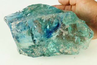 Big Monatomic Blue Andara Crystal Ancient Stone 1980 Gram Indonesia (40035)